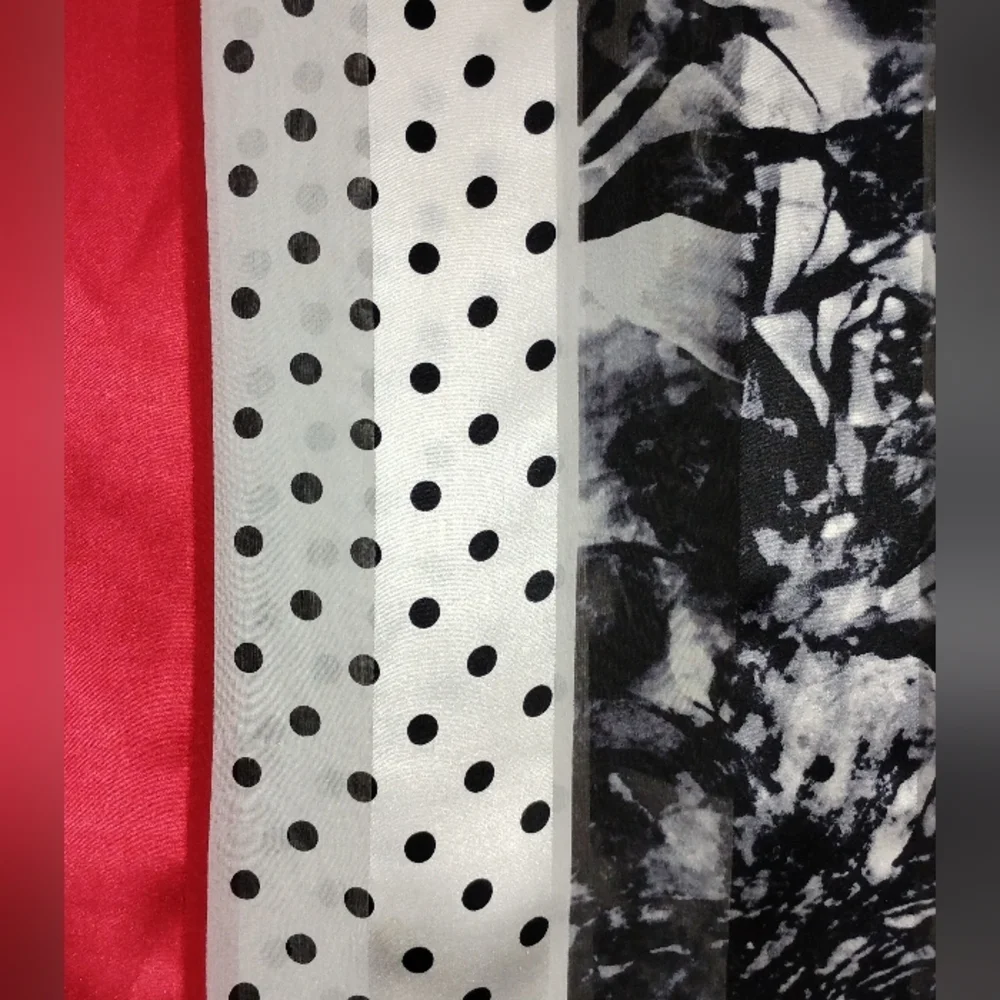 LONG SILK HAND ROLLED SCARF